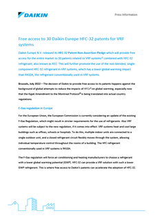 Press Information_Free access to 30 Daikin HFC-32 patents for VRF systems.pdf
